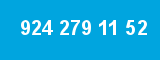 924 279 11 52 924 279 11 52